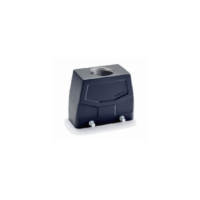 Capot 16B, Aluminium moulé sous pression, acier inoxydable, IP67, Sortie horizontale, M40